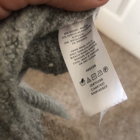 LOFT tan sweater vest with grey stripe size M - Picture 5 of 5